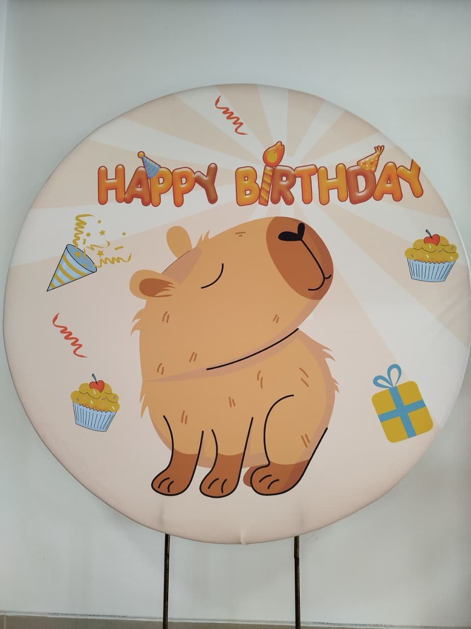 Capa Painel Redondo Capivara - Decoração de Mãe