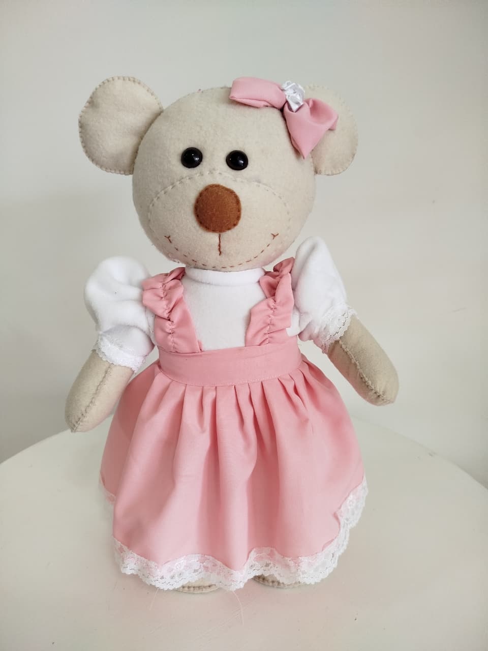 Urso Rosa Cha Revelação - Decoração de Mãe