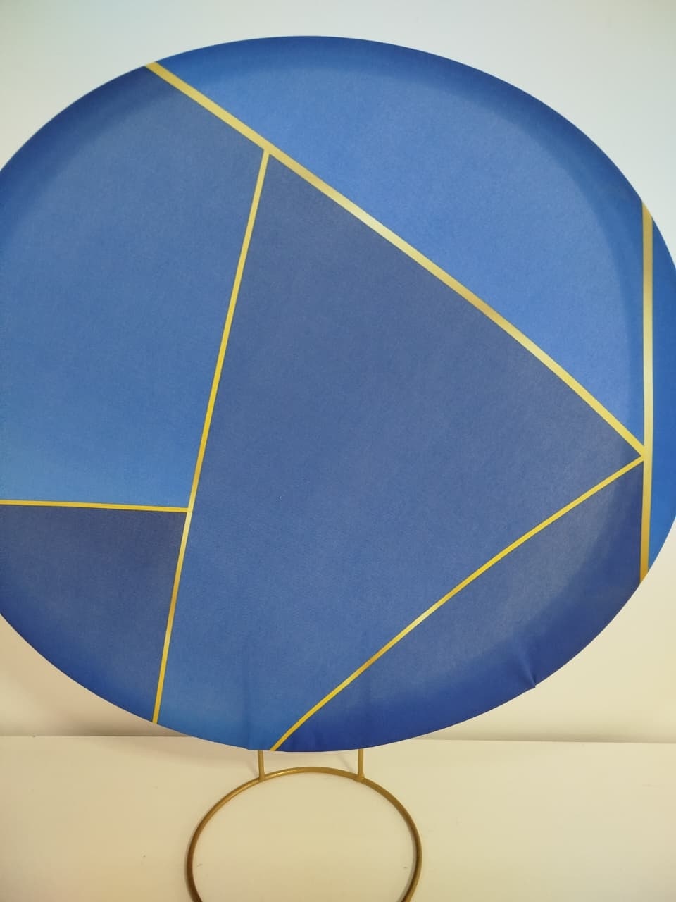 Painel de Mesa Azul E Dourado - Decoração de Mãe