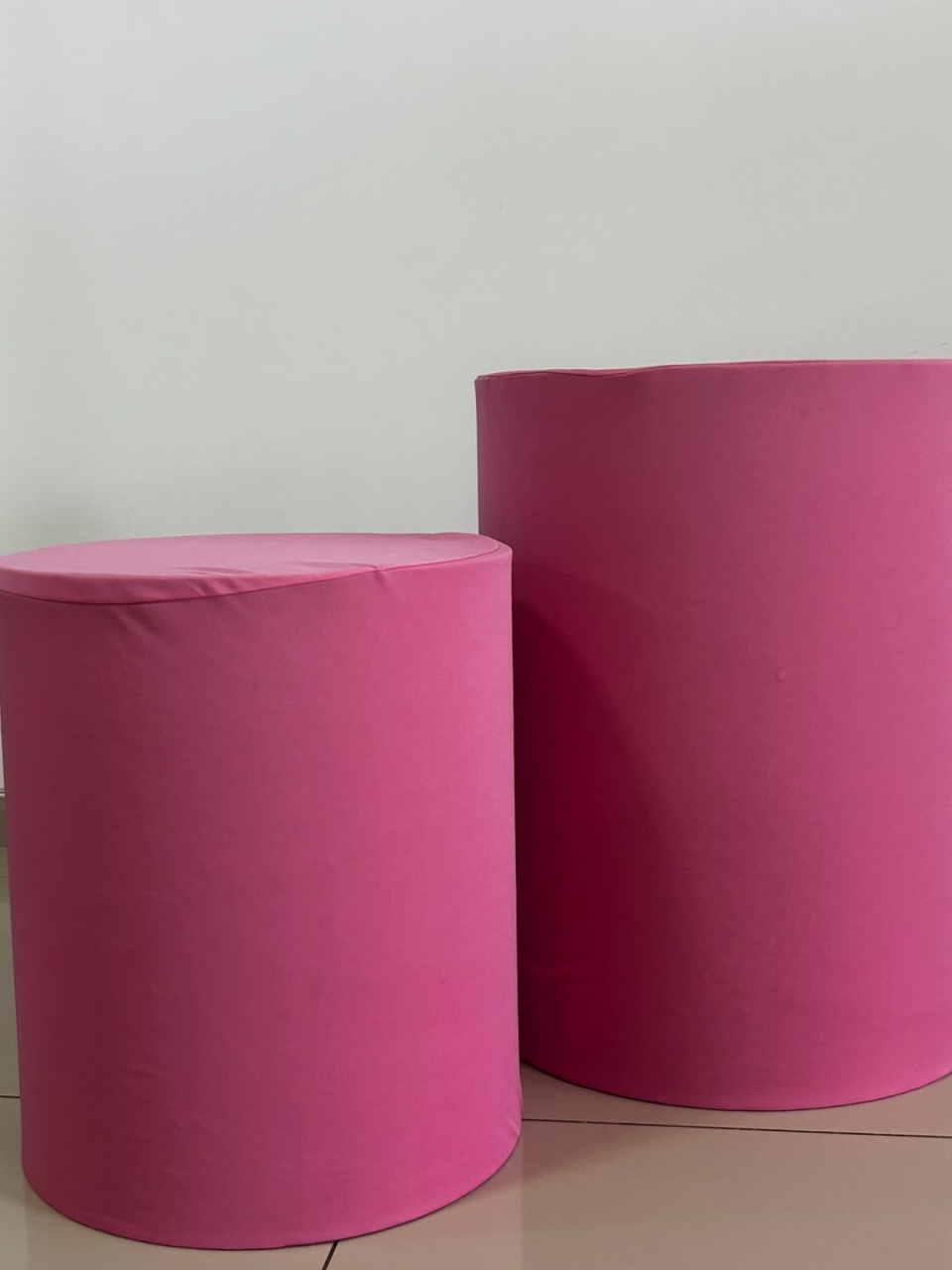 Capa Cilindro P Rosa Cliclete - Decoração de Mãe