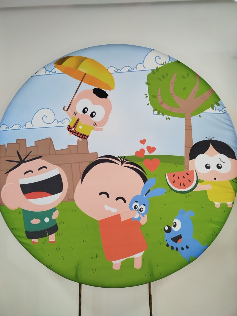 Capa Painel Redondo Monica Toy - Decoração de Mãe
