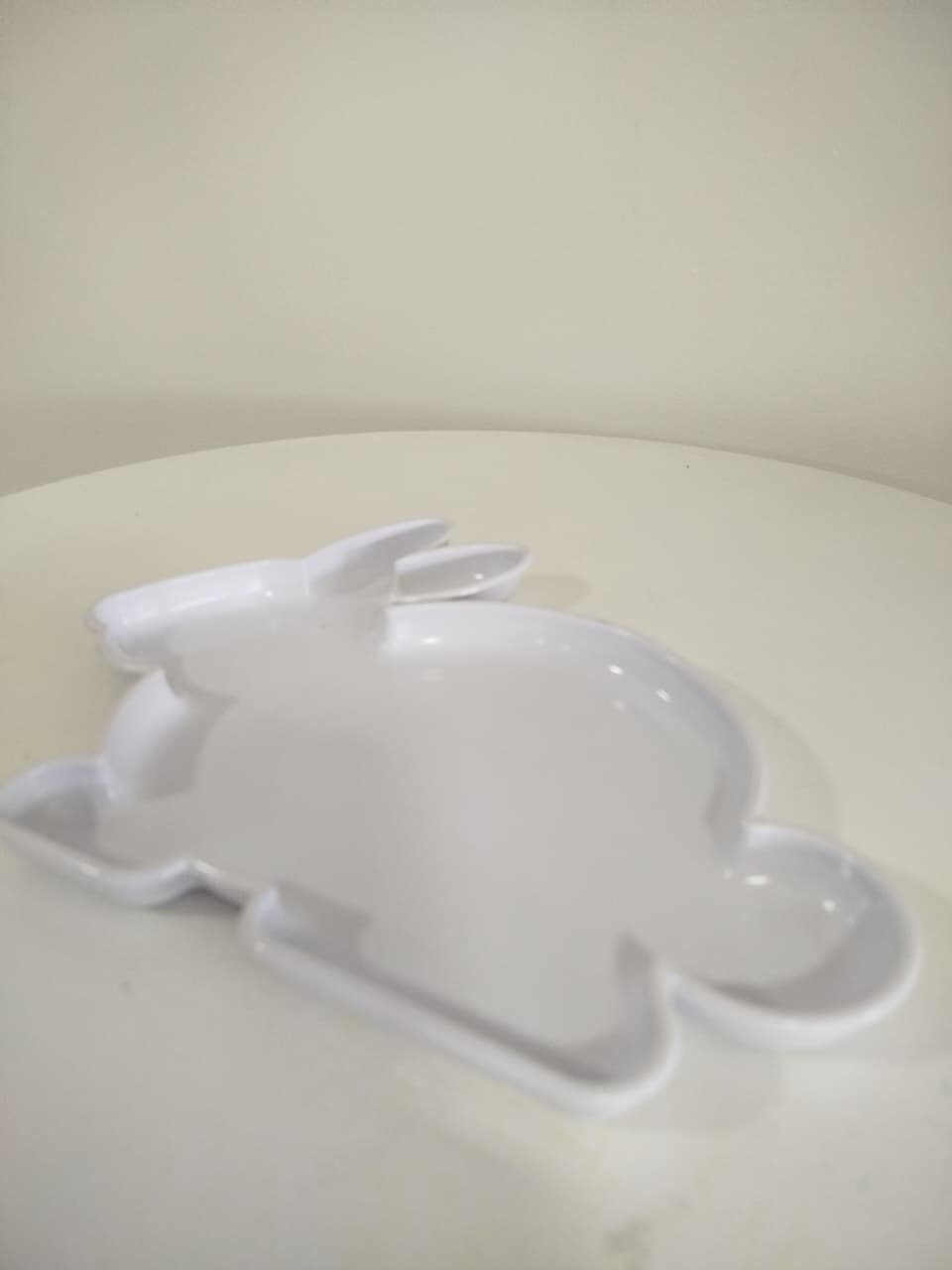 Bandeja Coelho Branca - Decoração de Mãe