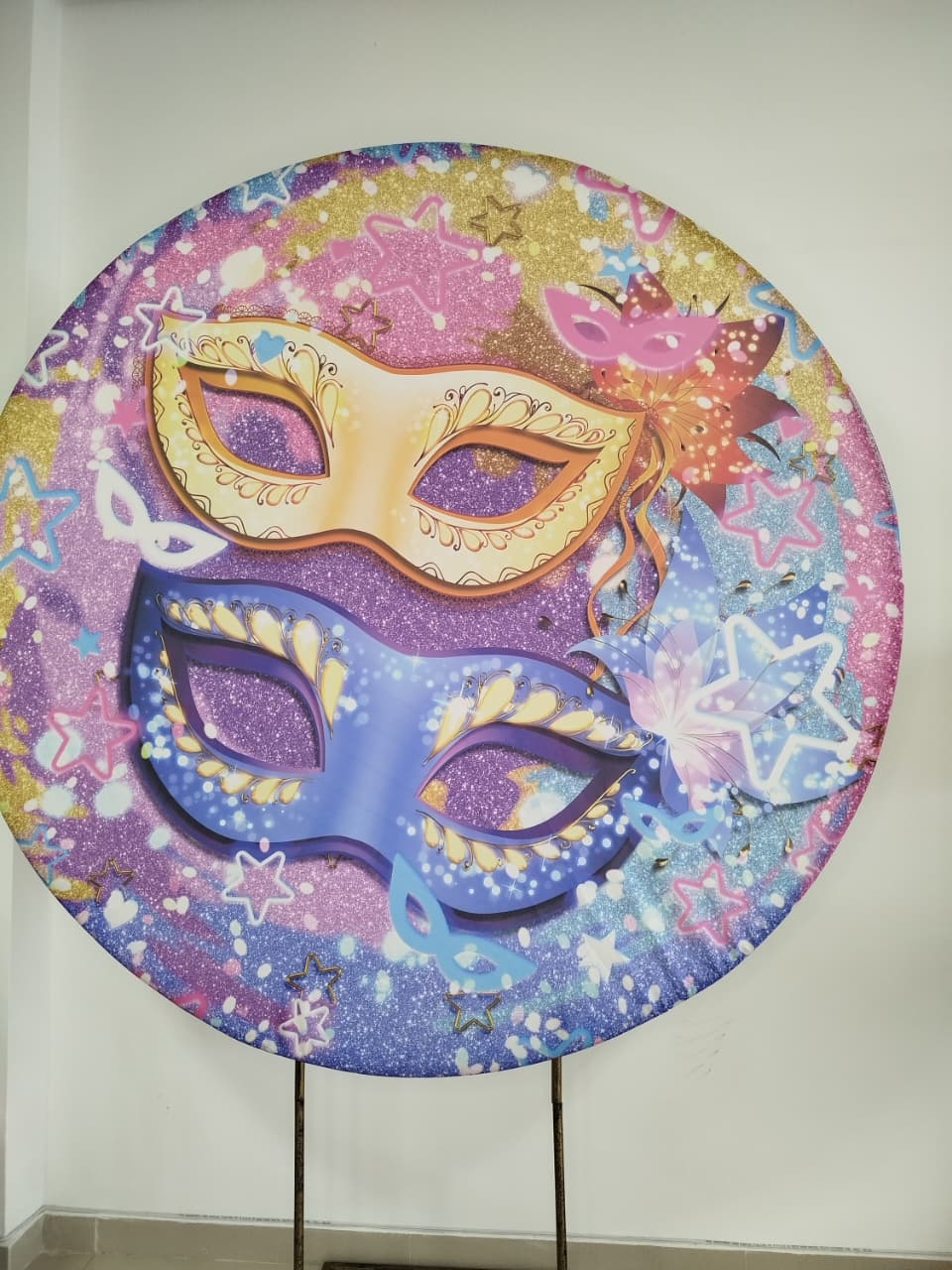Capa Painel Redondo Carnaval - Decoração de Mãe
