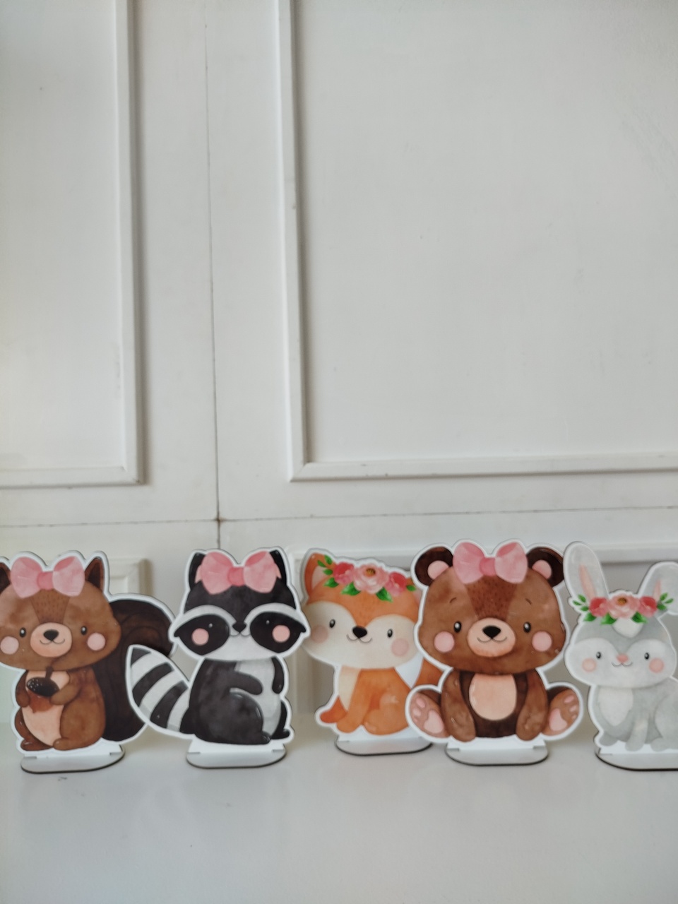 Display Animais da Floresta 5 Cada - Decoração de Mãe