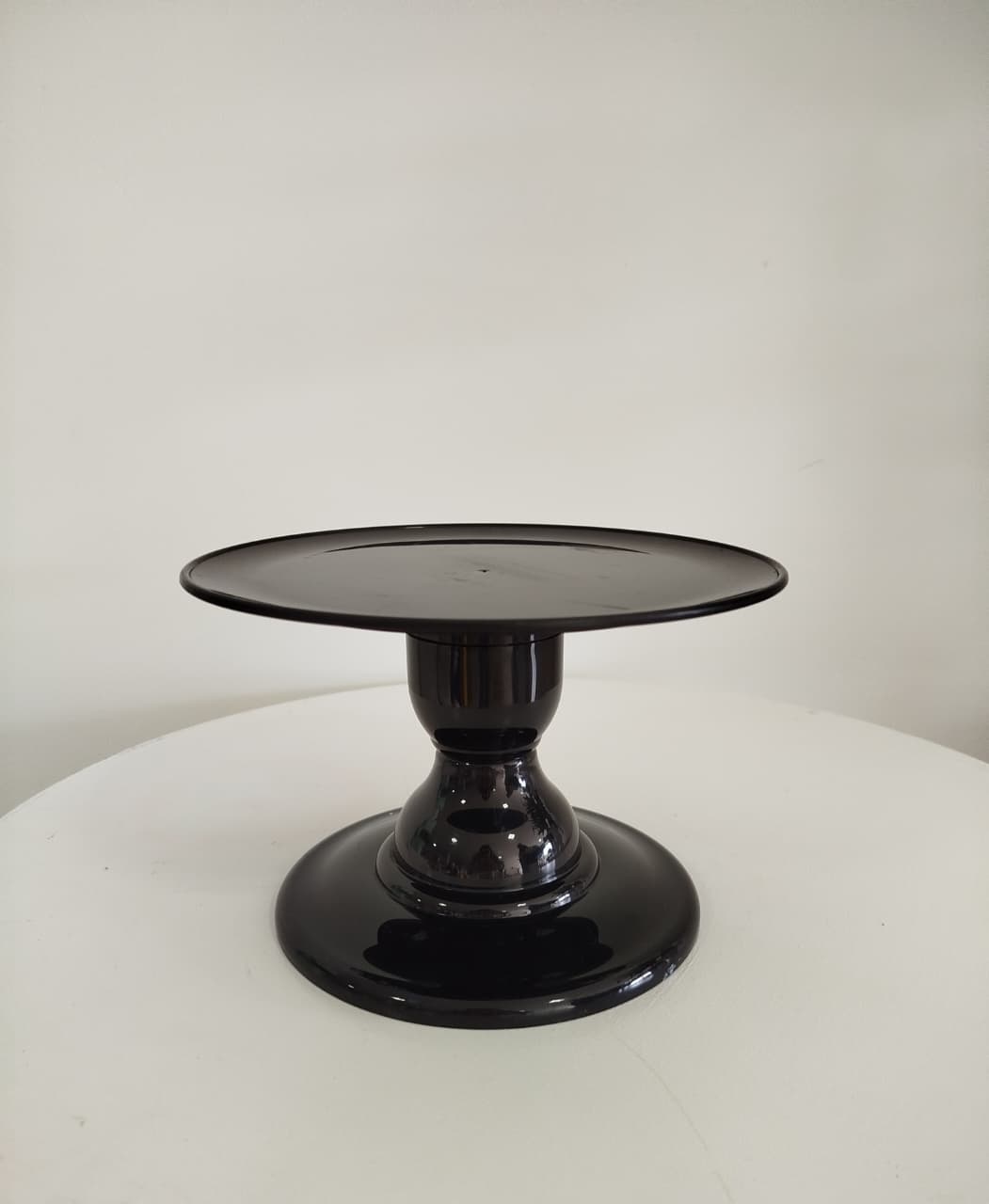 Boleira Preta Plastico M| - Decoração de Mãe