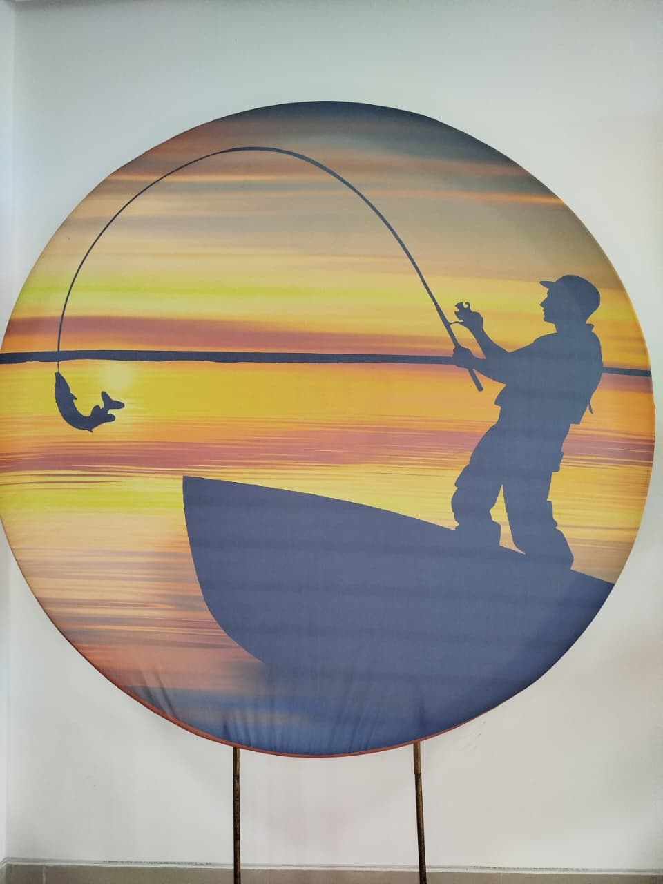 Capa Painel Redondo Pescador - Decoração de Mãe