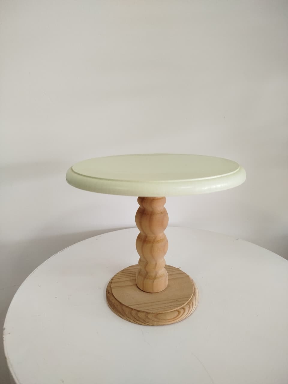 Boleira Amarela G Madeira G - Decoração de Mãe