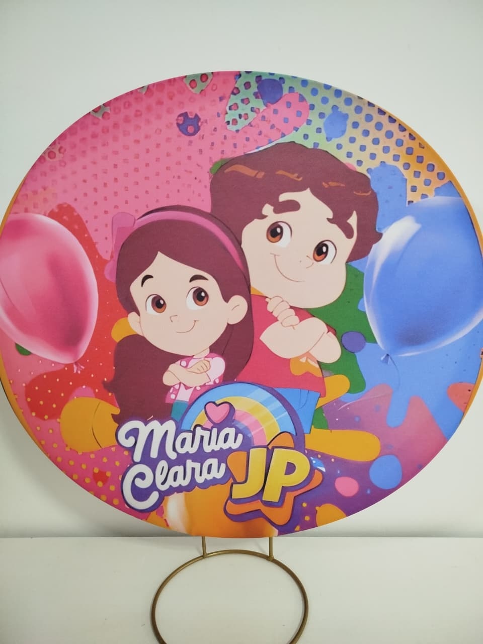 Painel de Mesa Maria Clara E Jp - Decoração de Mãe