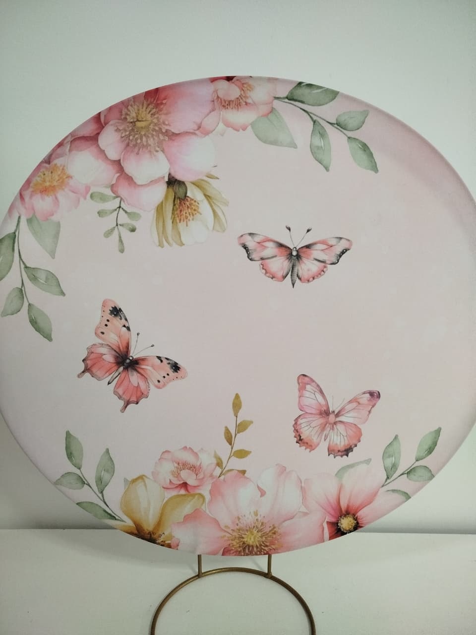 Painel de Mesa Borboletas Jardim - Decoração de Mãe