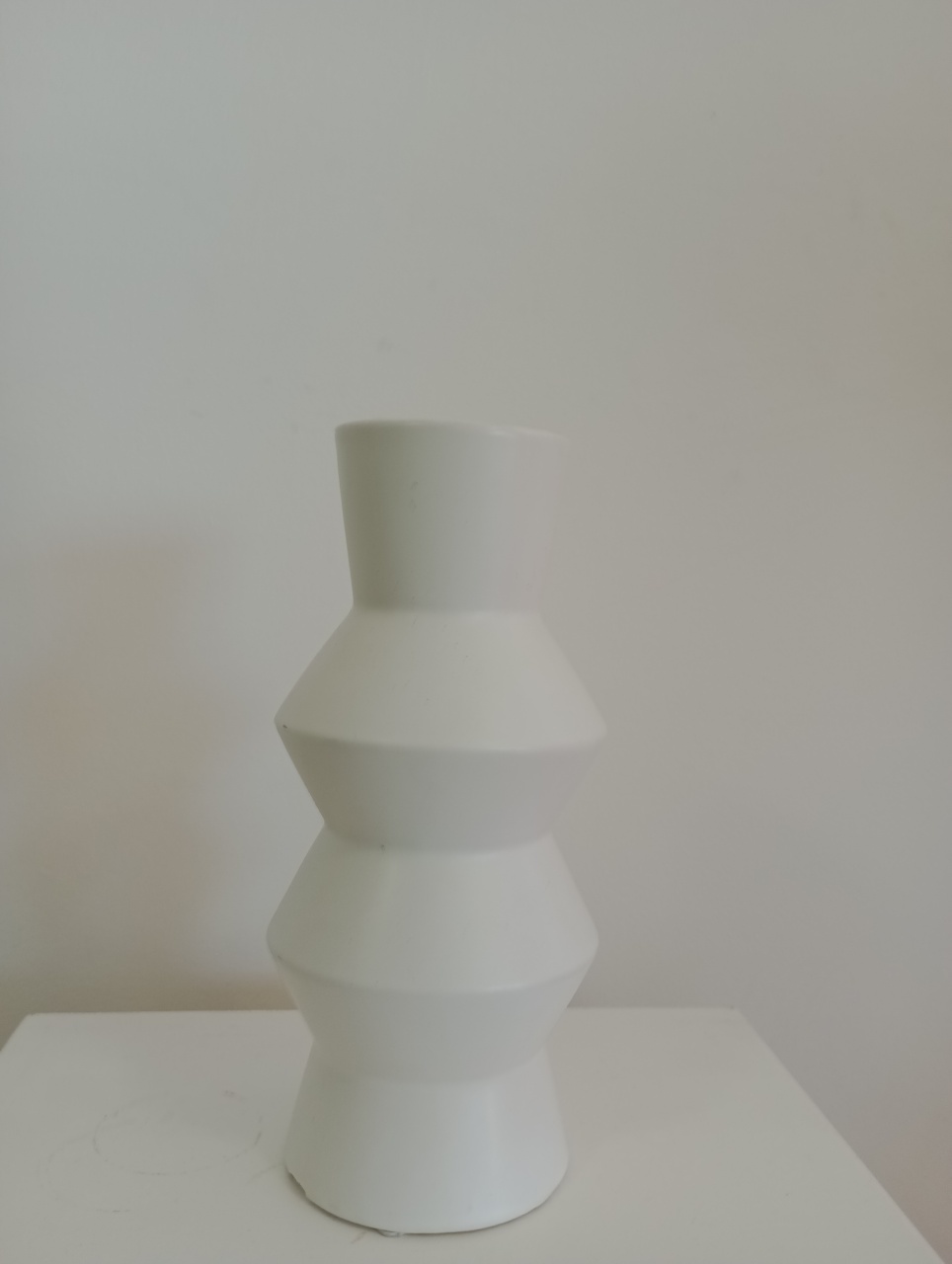 Vaso Branco Organico - Decoração de Mãe
