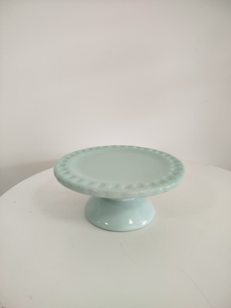 Boleira Verde Candy Ceramica M - Decoração de Mãe