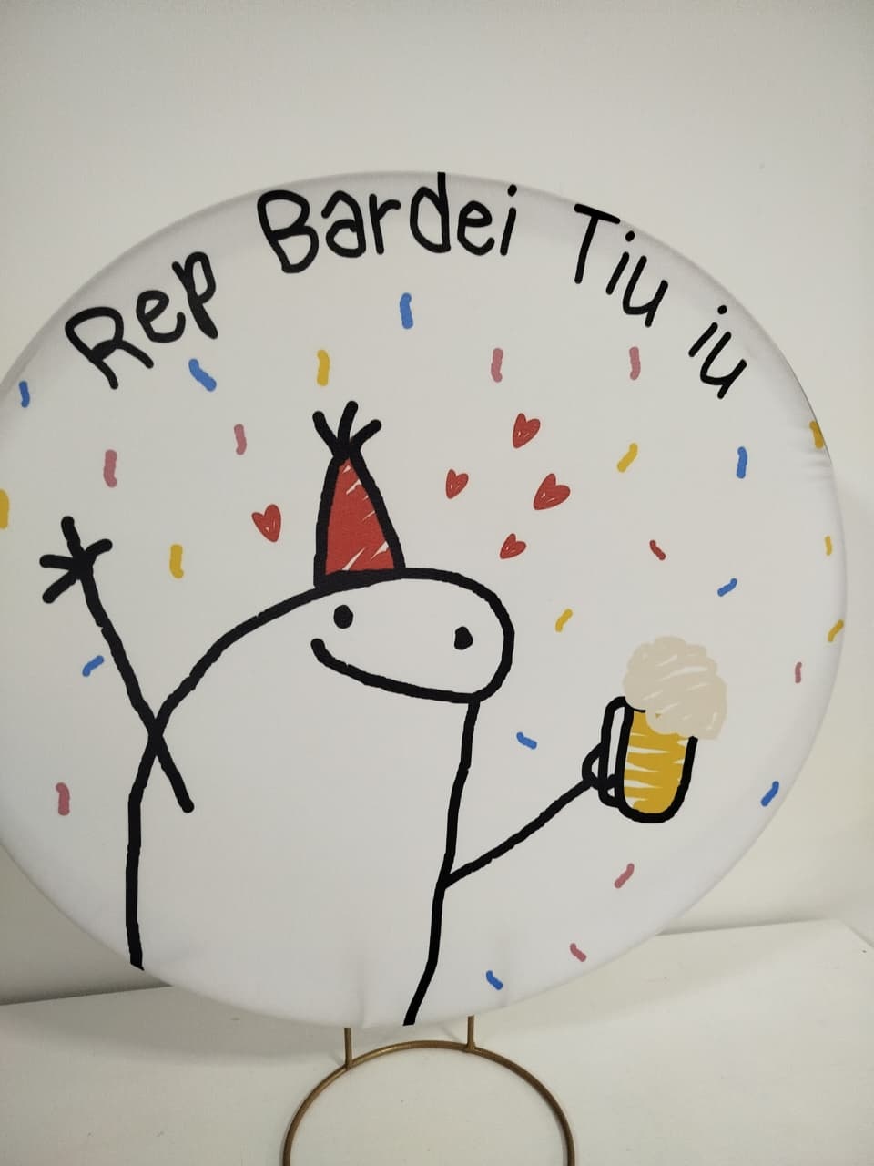 Painel de Mesa Rep Bardei Tiu Iu - Decoração de Mãe