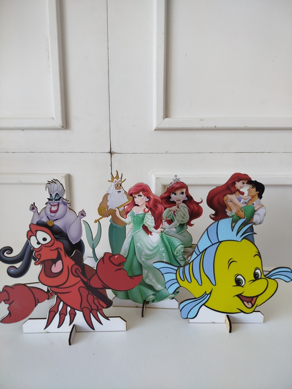 Display Pequena Sereia Ariel 5 Cada - Decoração de Mãe
