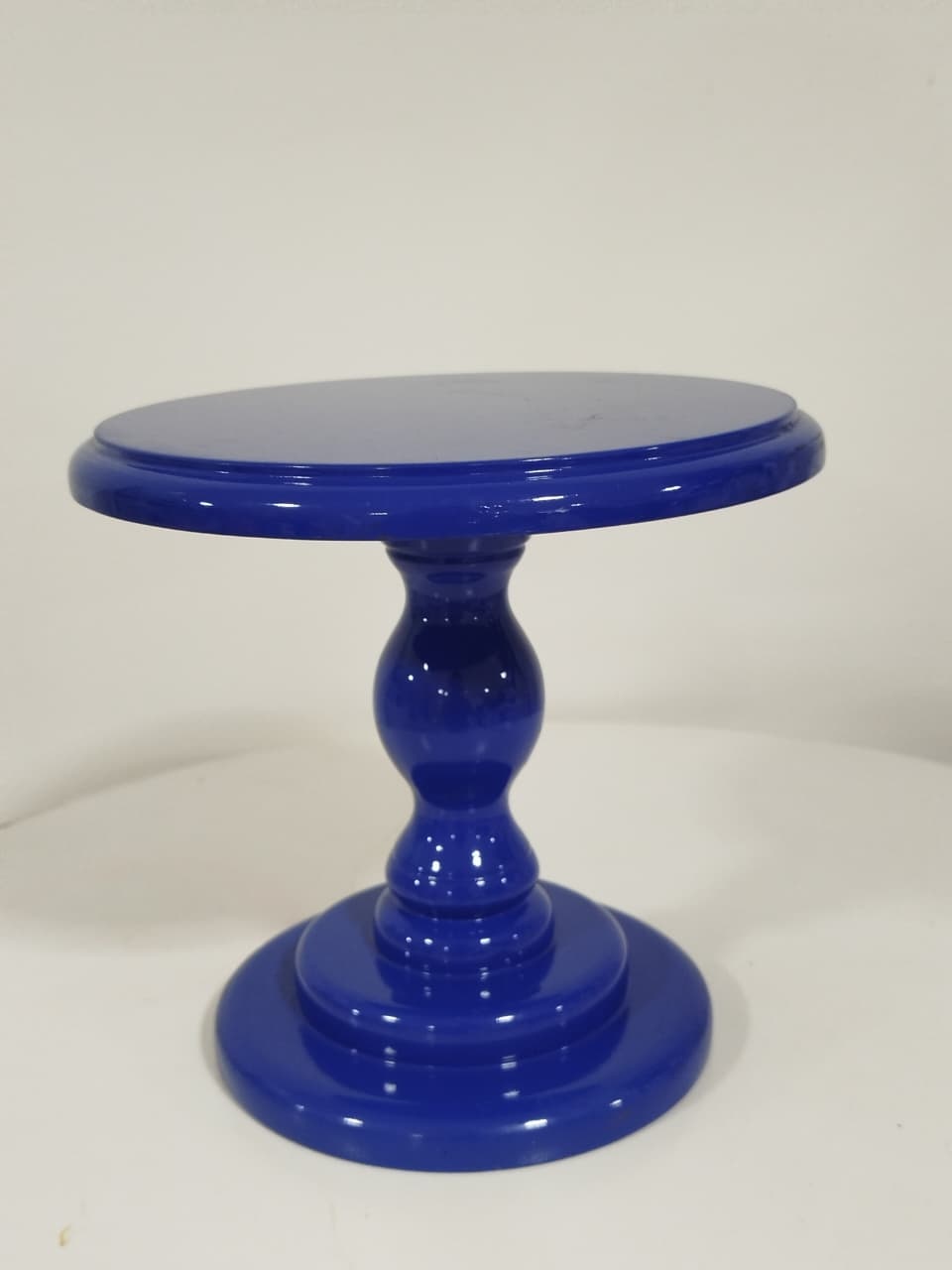 Boleira Azul Escuro Madeira - Decoração de Mãe