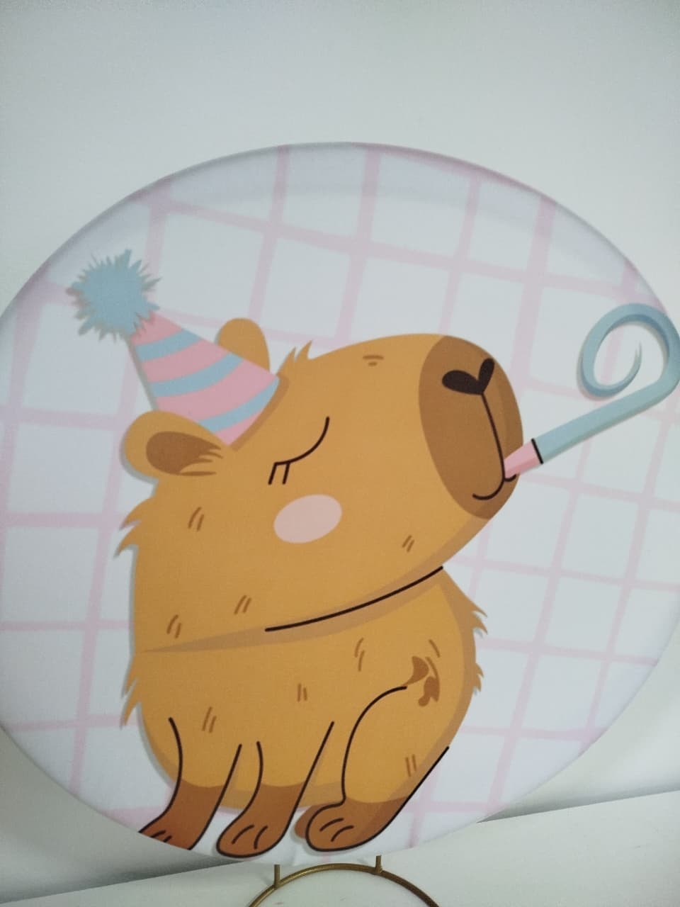 Painel de Mesa Capivara - Decoração de Mãe