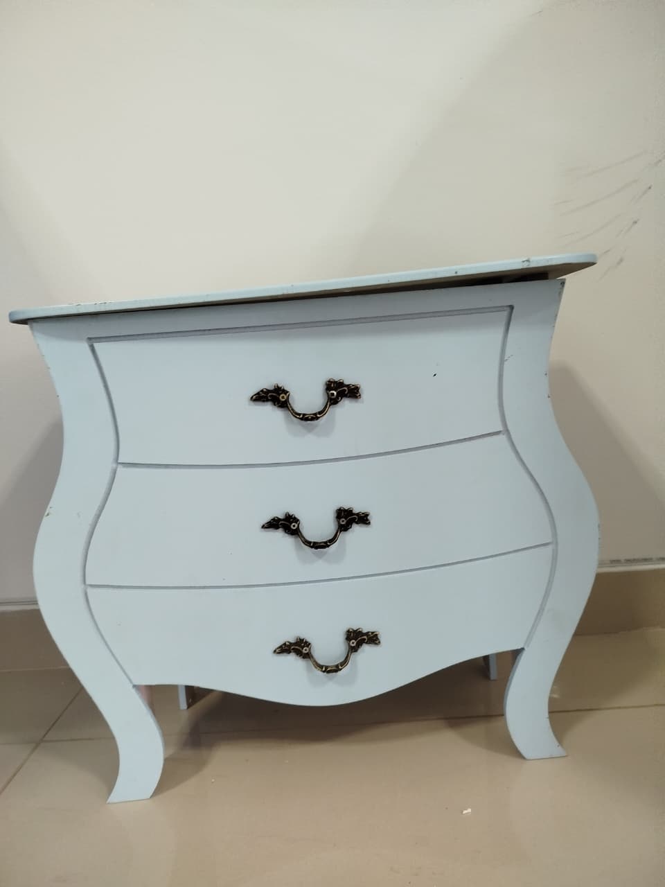 Mini Mesa Comoda Azul - Decoração de Mãe