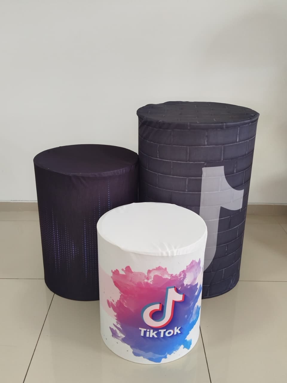 Trio Capas Cilindro Tiktok - Decoração de Mãe
