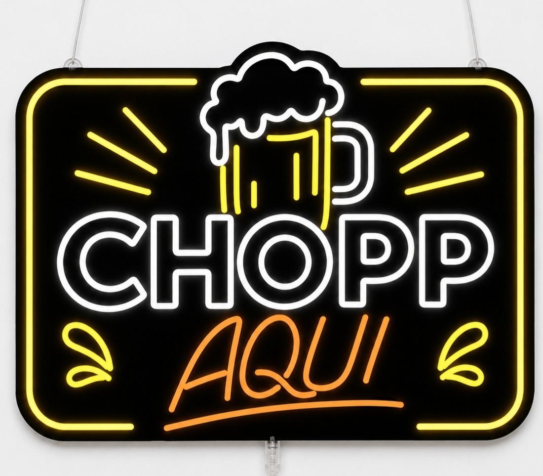 Chopp Aqui - ArtePOP_locacao_neonled