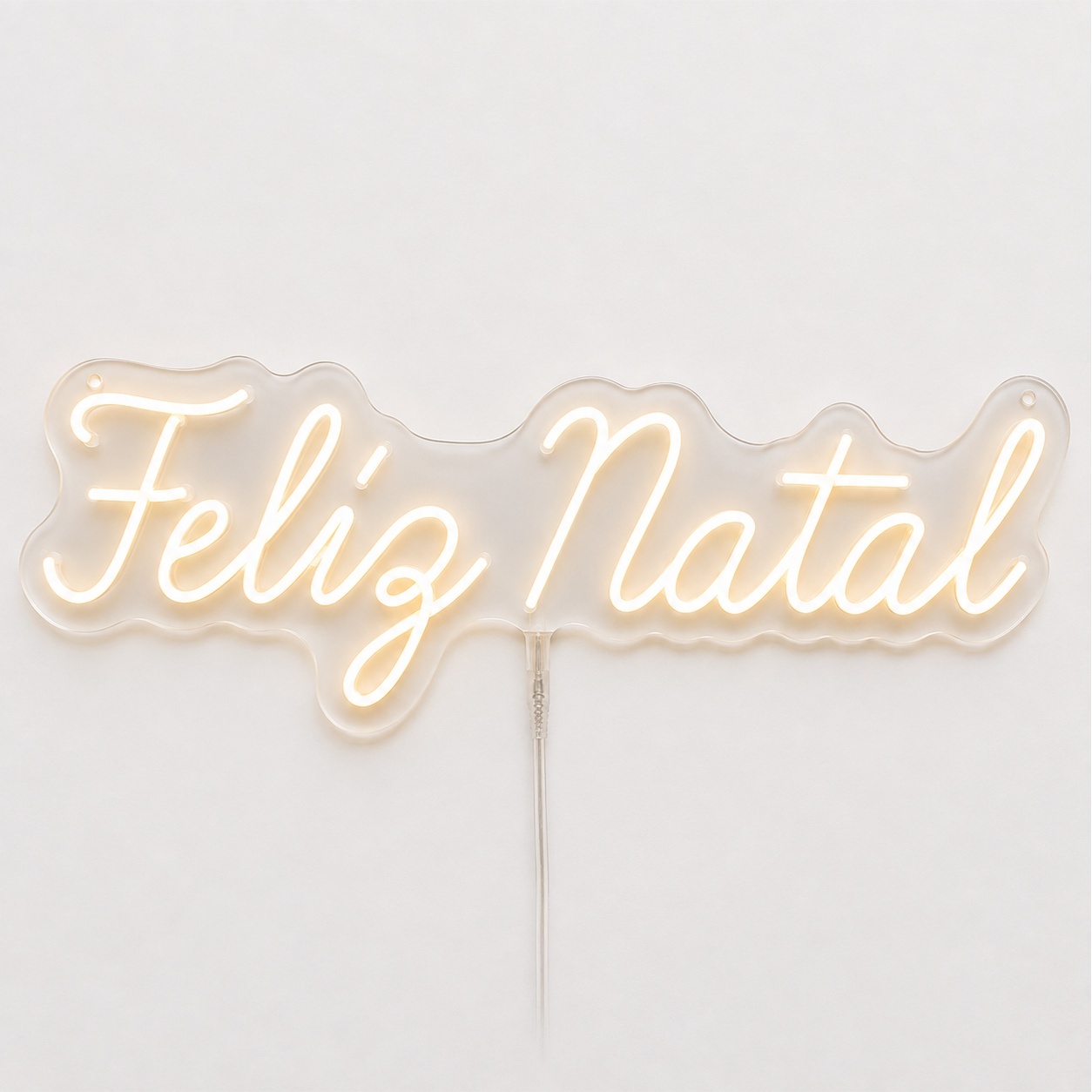 Feliz Natal | Branco Quente - ArtePOP_locacao_neonled