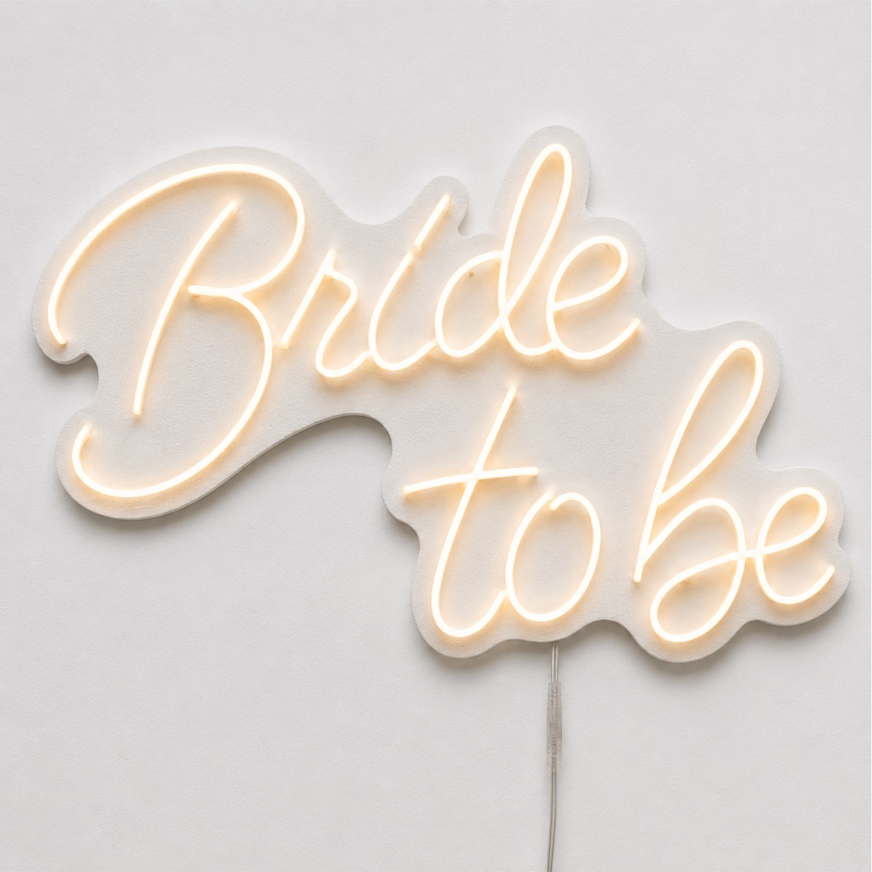 Bride To Be | Fundo Branco - ArtePOP_locacao_neonled