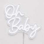 Oh Baby | Branco Frio | Fundo Cristal - imagem 1