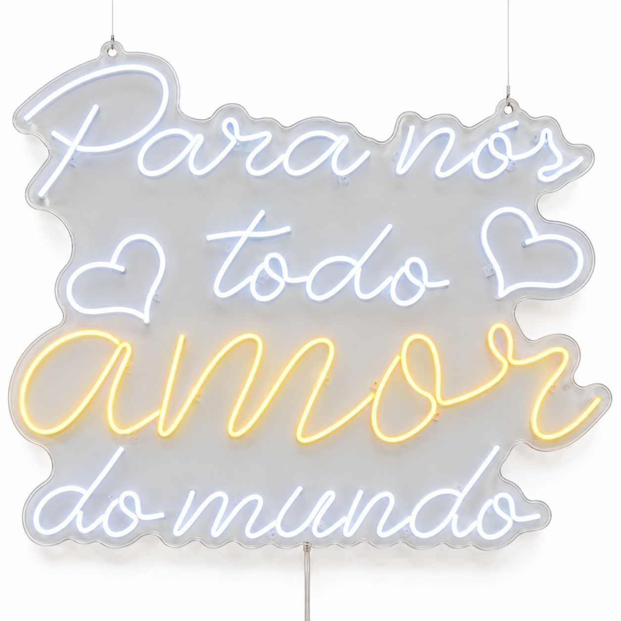 Para Nós Todo Amor Do Mundo - ArtePOP_locacao_neonled