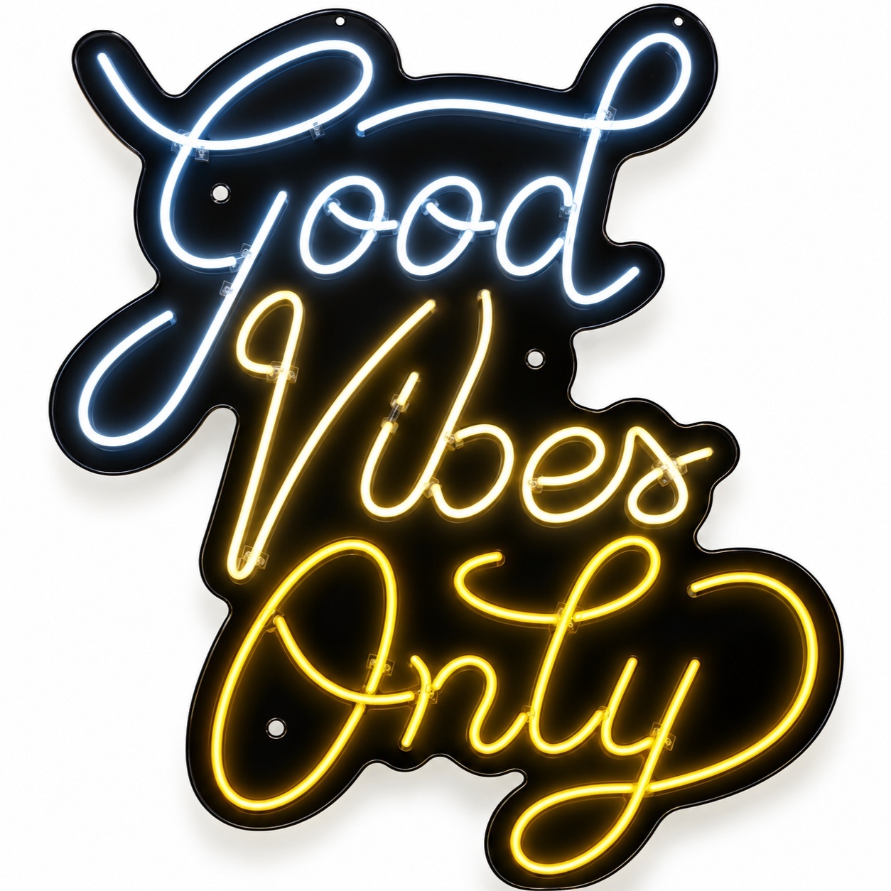 Good Vibes Only | Amarelo - ArtePOP_locacao_neonled