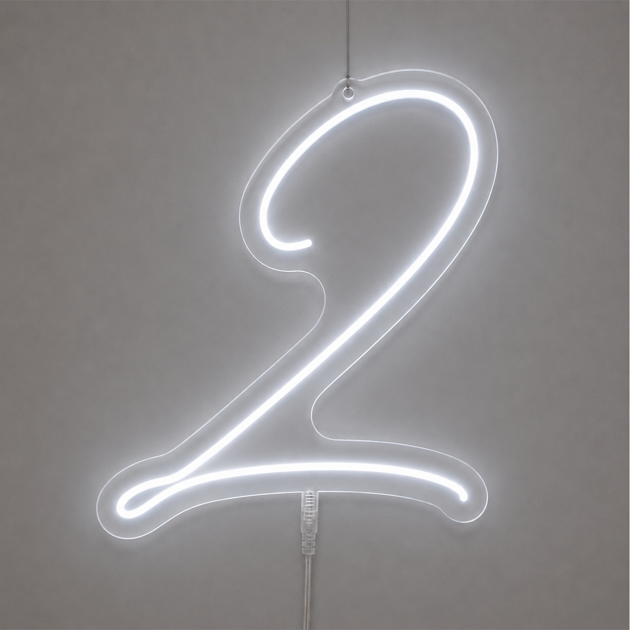 Número 2 | Manual | Branco Frio - ArtePOP_locacao_neonled