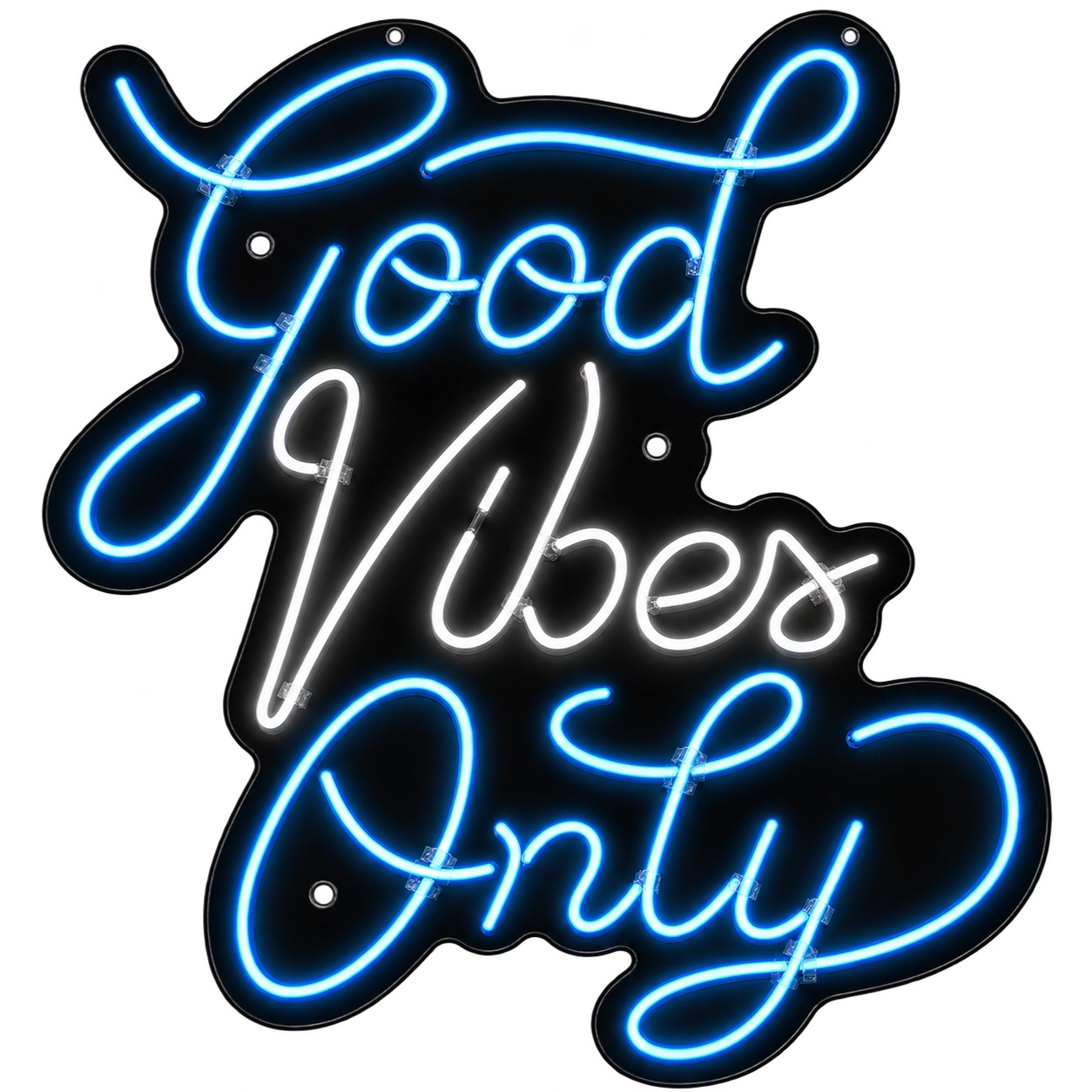 Good Vibes Only | Azul - ArtePOP_locacao_neonled