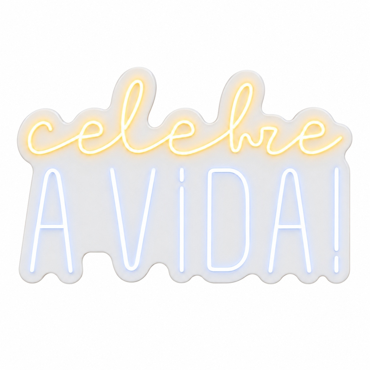 Celebre A Vida | 80Cm - ArtePOP_locacao_neonled