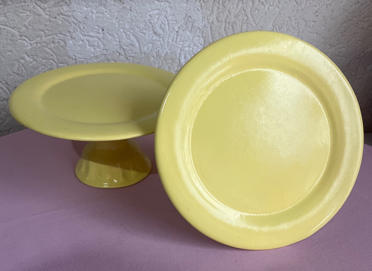 Bandejas Cerâmica Amarelo Candy P - Sileni Rocha decorações