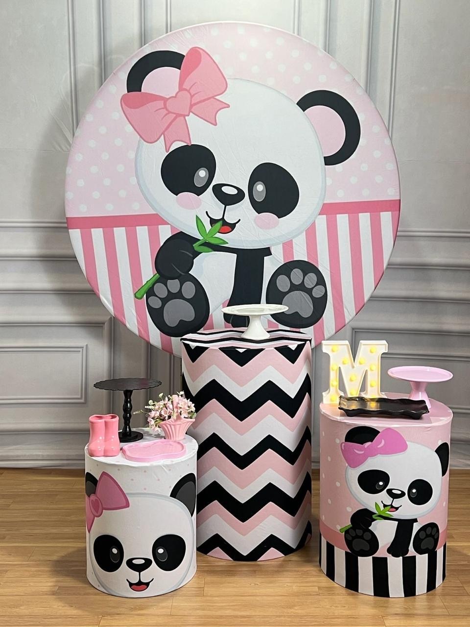 Panda Menina - Sileni Rocha decorações