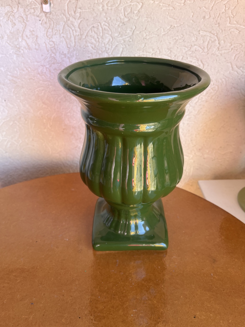 Vaso de Cerâmica Verde Musgo G - Sileni Rocha decorações