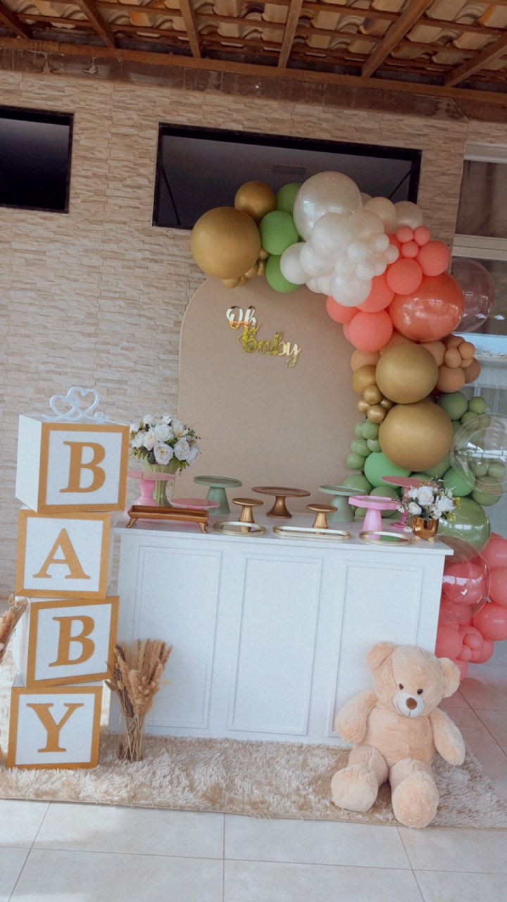 Chá de Bebê/Chá Revelação - Sileni Rocha decorações