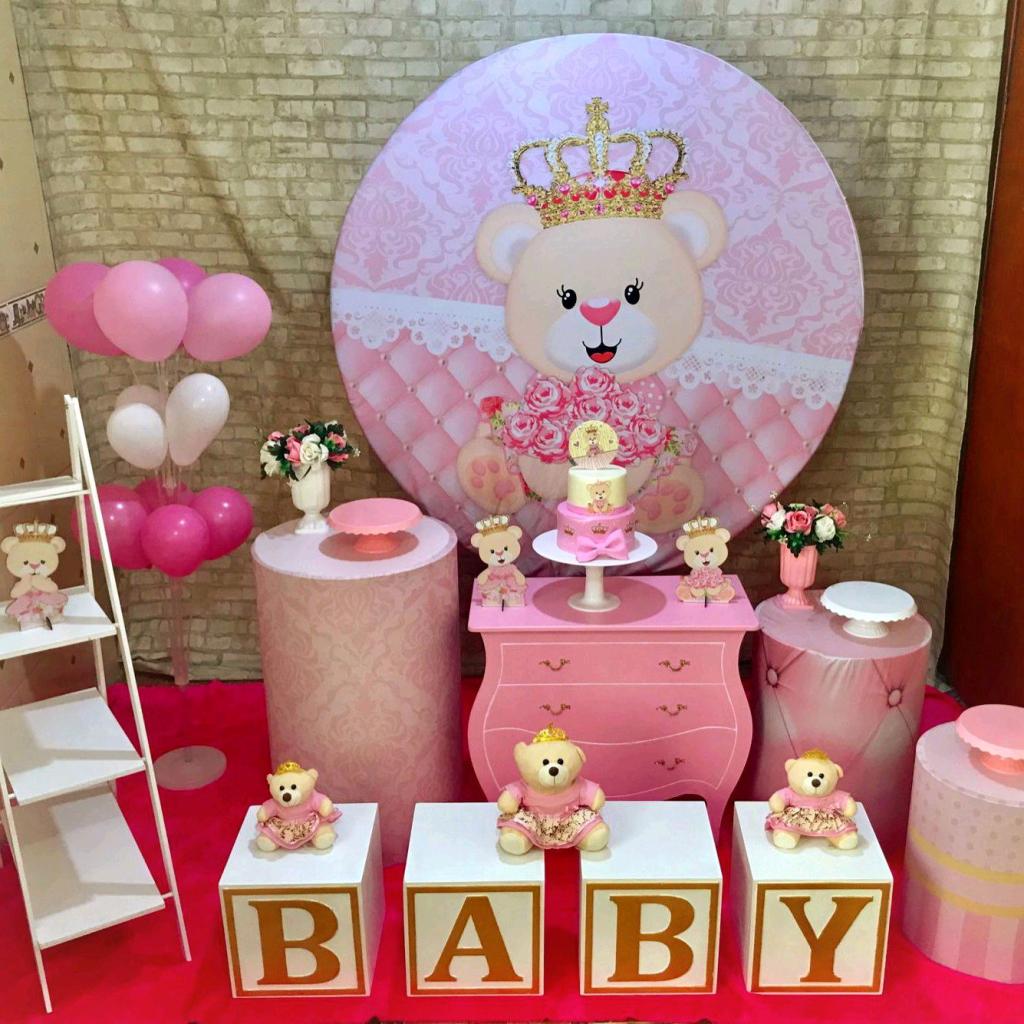 Kit Ursinha Princesa Completo (Comoda Rosa) - Festafy locações