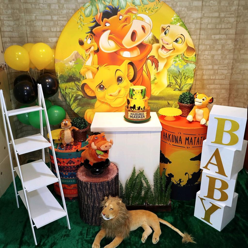 Kit Rei Leao Completo Capa Painel Simba - Festafy locações