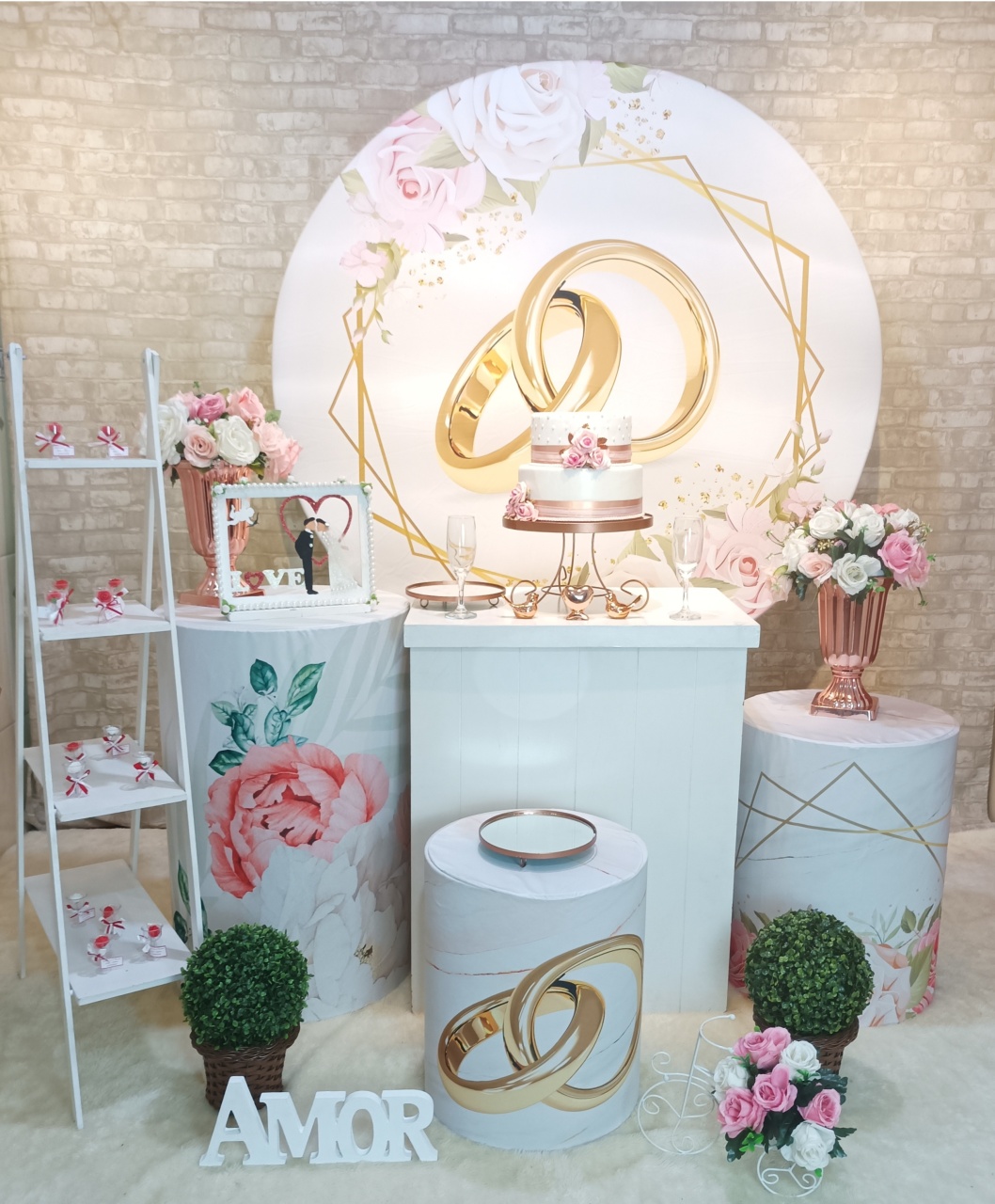 Kit Casamento Alianças Completo - Festafy locações