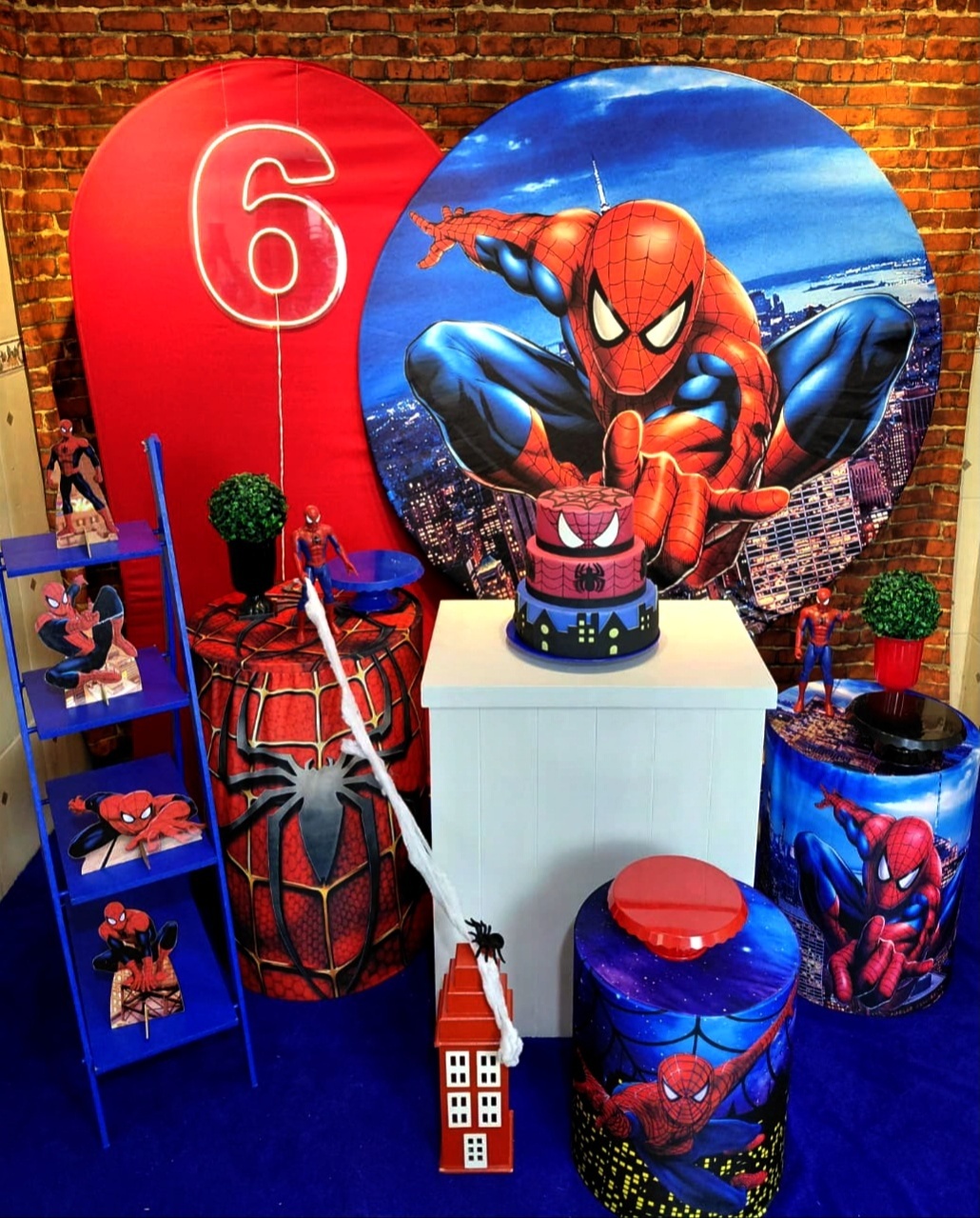 Kit Homem Aranha Premium - Romano Vermelho E Led - Festafy locações