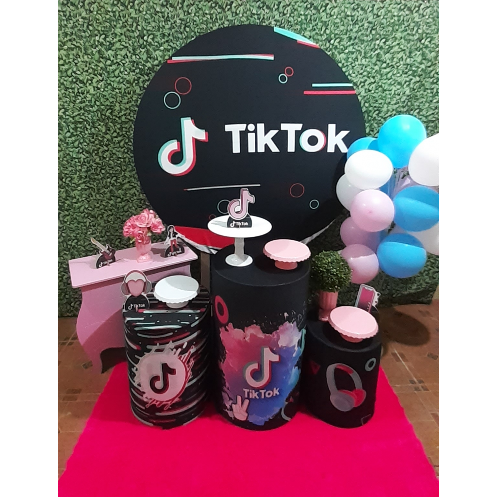 Kit Pegue E Monte Tema Tik Tok - Festafy locações