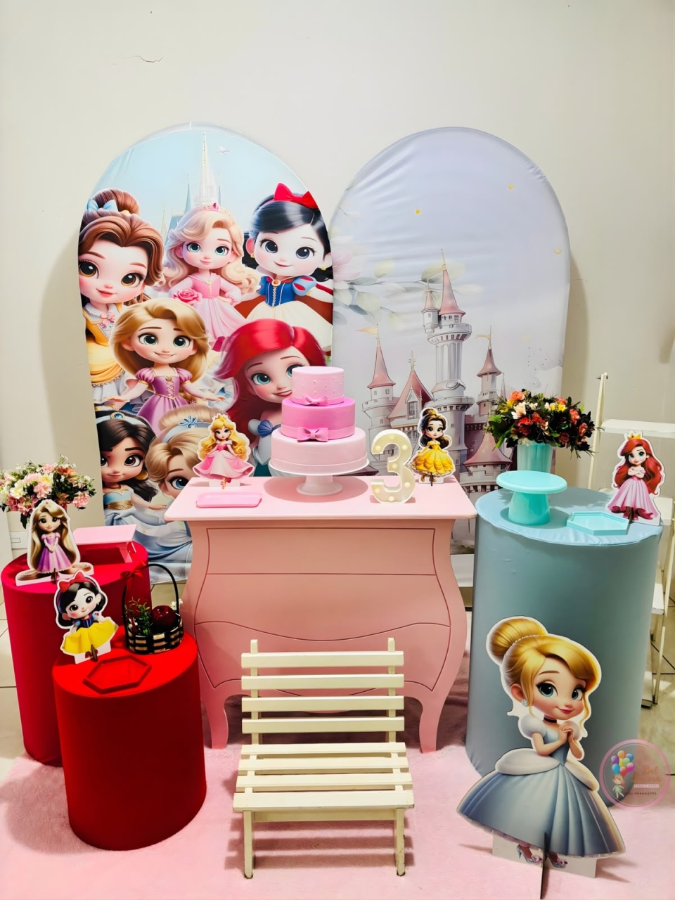 Decoração Princesas Cute - Bel Decora Pegue e Monte