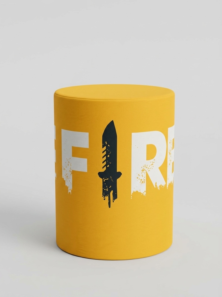 Capa de Cilindro Free Fire Pequena - Bel Decora Pegue e Monte