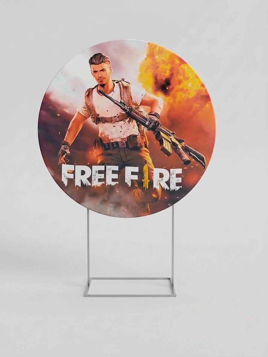 Capa de Painel Free Fire - Bel Decora Pegue e Monte