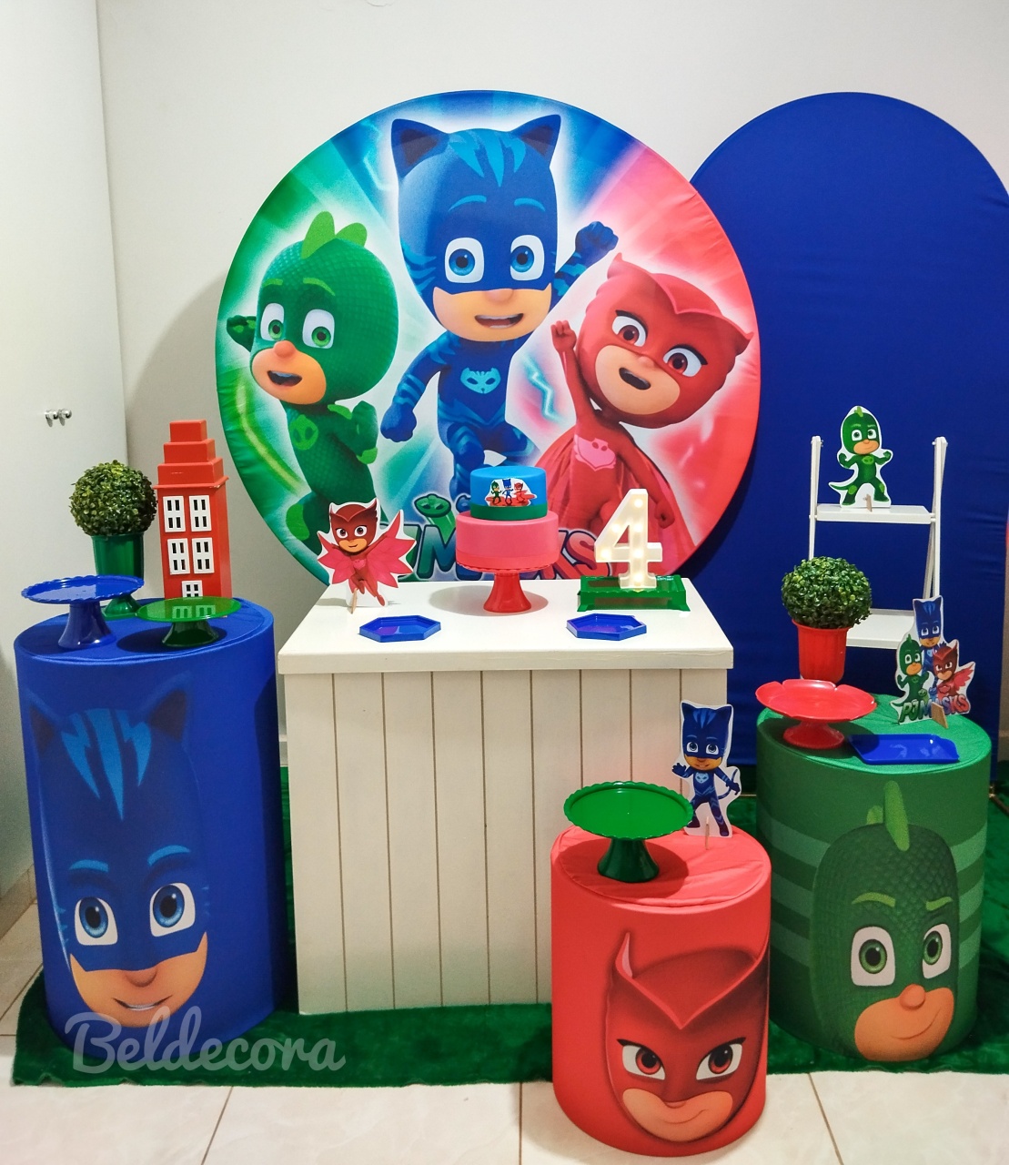 Kit Pj Mask Ouro - Bel Decora Pegue e Monte