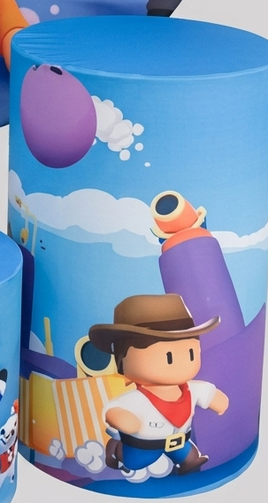 Capa de Cilindro Stumble Guys Grande - Bel Decora Pegue e Monte