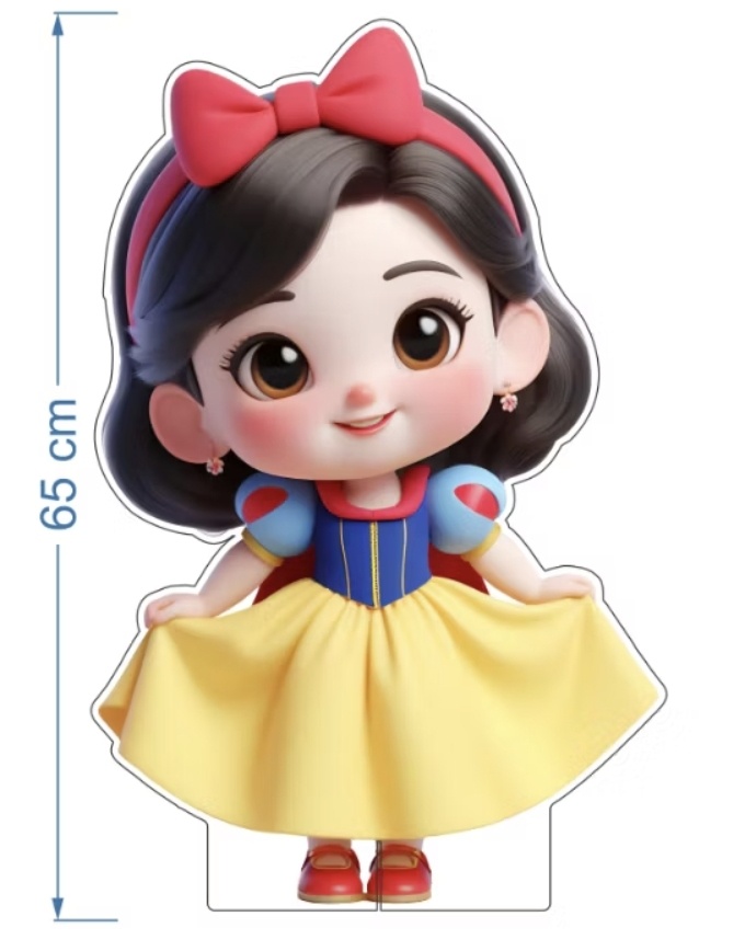 Display Branca de Neve 60Cm - Bel Decora Pegue e Monte