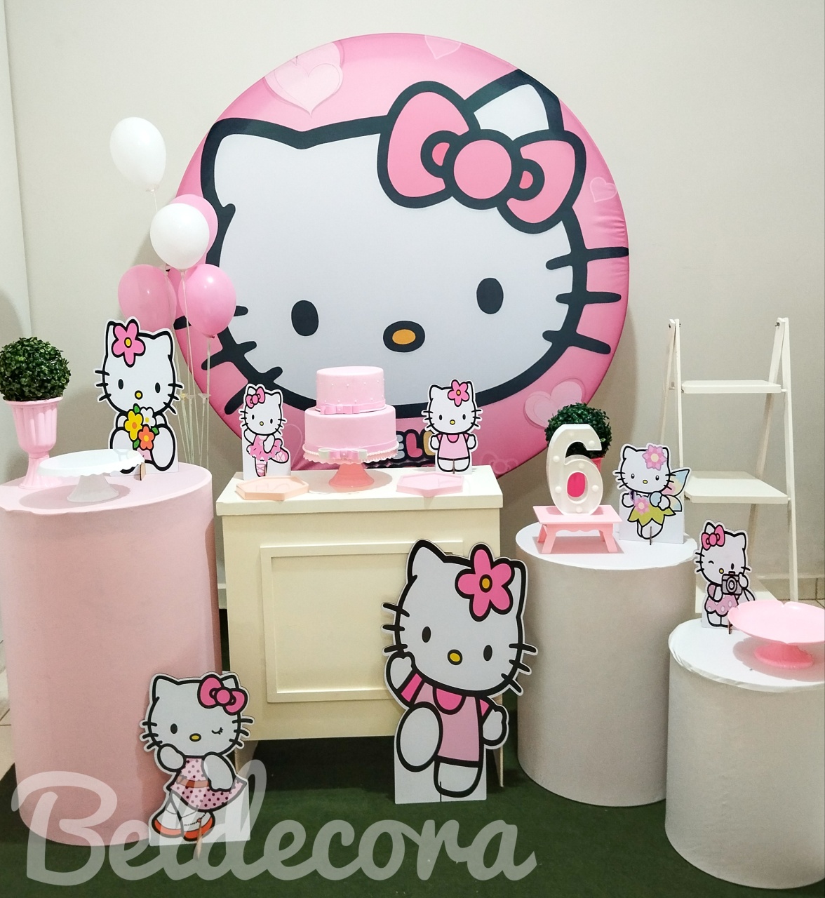 Hello Kitty Prata - Bel Decora Pegue e Monte