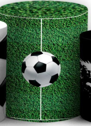 Capa Cilindro Futebol G - Bel Decora Pegue e Monte
