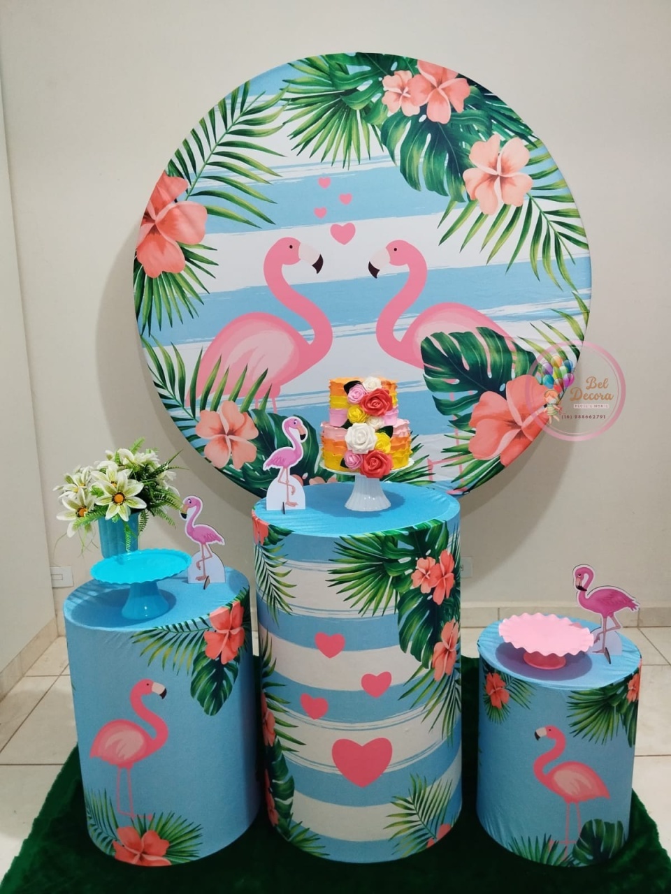 Flamingos Bronze - Bel Decora Pegue e Monte