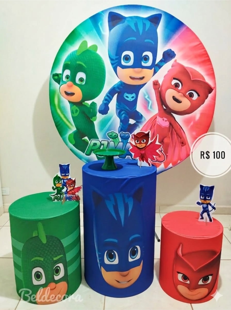 Kit Pj Mask Básico - Bel Decora Pegue e Monte