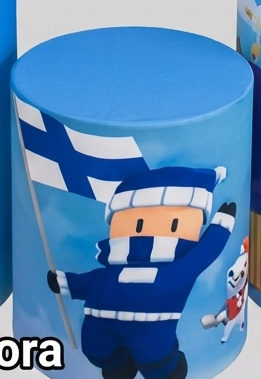 Capa de Cilindro Stumble Guys Média - Bel Decora Pegue e Monte